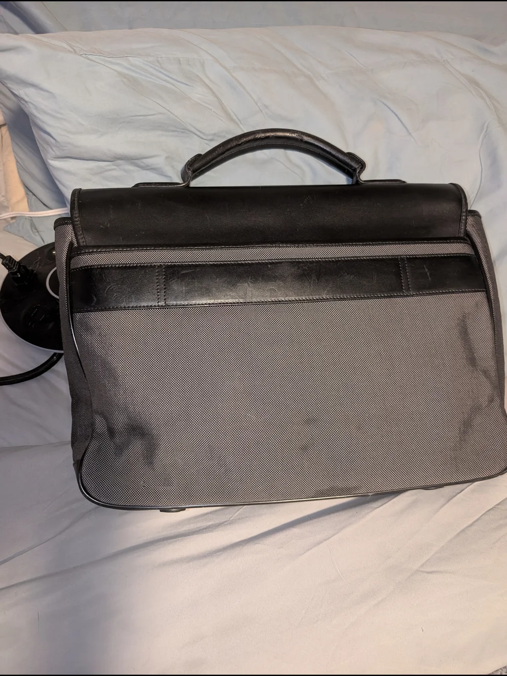 Montblanc Black Canvas & Leather Briefcase - Professional Men’s Bag